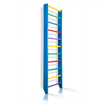 Шведская стенка для дома Baby Sport SB Дерево 240х80 см до 120 кг Голубой (0-240 (blue))