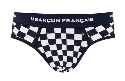 Труси сліпи Garcon Francais Slip18 чоловіча білизна бавовняна комфортна M Damiers (3701195815239)