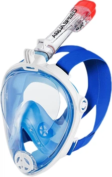 Полнолицевая маска Aqua Speed Spectra 2.0 7077 мужская L/XL Бело-синяя (247-11) (5908217670779)