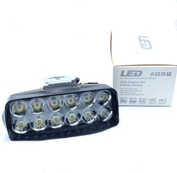 Светодиодная лэд фара 12 диодов L22. LED фара 12 и 24 Вольт.