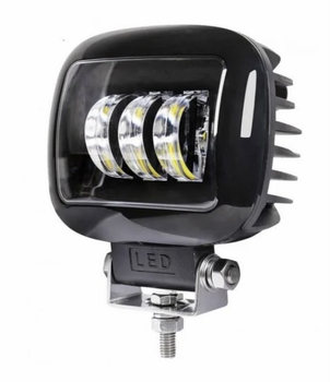 Светодиодная LED лед фара на 3 линзы квадрат