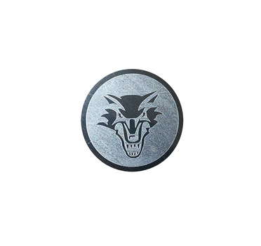 Металлическая пластина для магнитного держателя телефона дизайнерская SUNROZ Wolf Волк 35 мм (A-62257)