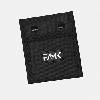 Кошелек на кнопках FAMK Tri-fold черный (1032)