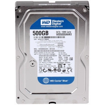 Жесткий диск Western Digital 3.5 Blue 500Gb (WD5000AAKX) Refurbished WD5000AAKX_