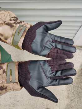 Тактические перчатки зимние на флисе XL