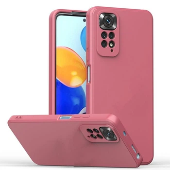 Силиконовый чехол Soft Touch для Xiaomi Redmi Note 11 Pro 5G Малиновый