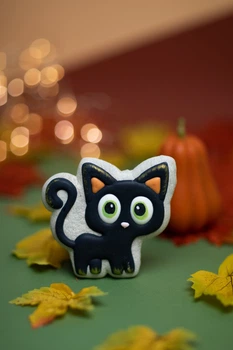 Імбирний пряник Sweets&joys Кішка Хелловін 9х9см
