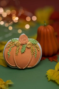 Імбирний пряник Sweets&joys Гарбуз №1 9х9 см