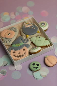 Імбирний пряник Sweets&joys Набір середній "Хелловін" №2 20х20 см