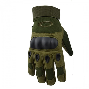 Тактичні рукавички повнопалі Oakley олива розмір XL (11719)