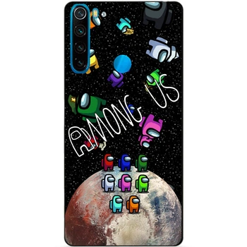 Силиконовый чехол бампер Candy для Xiaomi Redmi Note 8 с рисунком Амонг Ас
