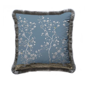 Декоративная подушка AdaHome 45x45см EY314-1 с бахромой.
