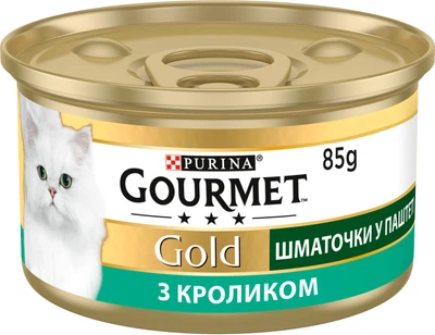 Вологий корм Gourmet Gold террин із кроликом 85 г