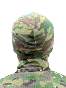 Флисовая шапка мультикам военная зимняя теплая Размер Л 58-60