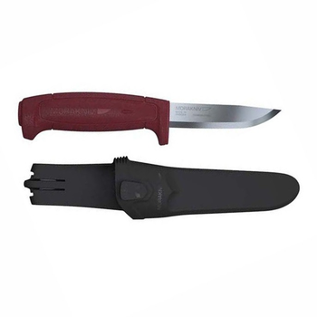 Ніж Morakniv Basic 511 (вуглецева сталь) червона пластикова ручка (MOR-21247)