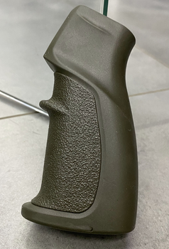 Рукоятка пістолетна прогумована для AR15 DLG TACTICAL (DLG-106), колір Олива, з відсіком для батарейок