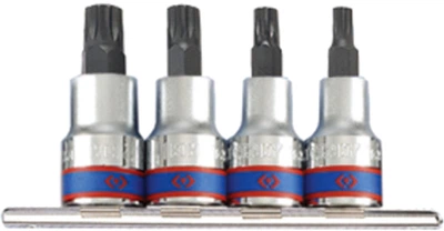 Комплект бит KING TONY SPLINE 1/2" М6, М8, М10, М12 (4126PR)