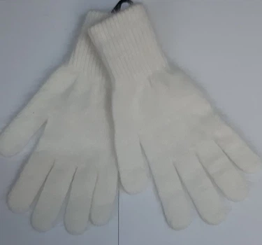 Рукавички жіночі теплі вовна ангора Malisa accessories 09396 One Size Молочний