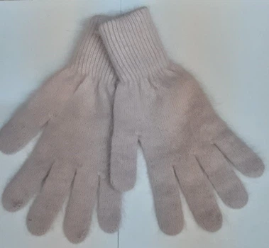 Рукавички жіночі теплі вовна ангора Malisa accessories 09396 One Size Перлинний