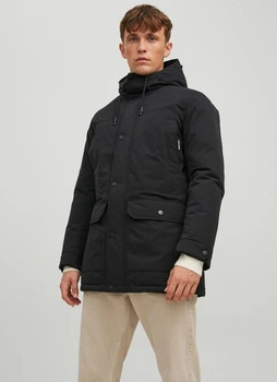Парка Jack & Jones JJWINNER PARKA NO FUR S Черный 12218773-Black