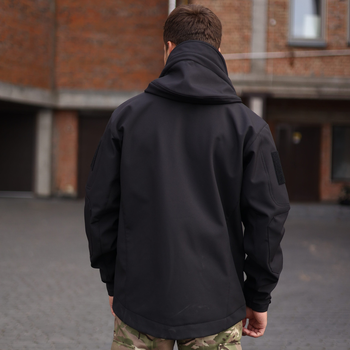 Військова тактична куртка Soft Shell Grifon чорна розмір 52