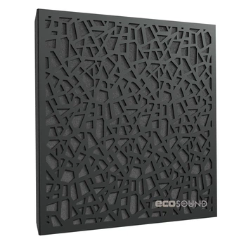 Акустична панель Ecosound EcoArt HDF Black 33 50х50 см Чорний