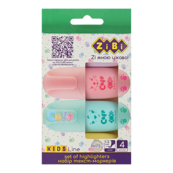 Набор текст-маркеров ZiBi Cute 4шт (ZB.2701)