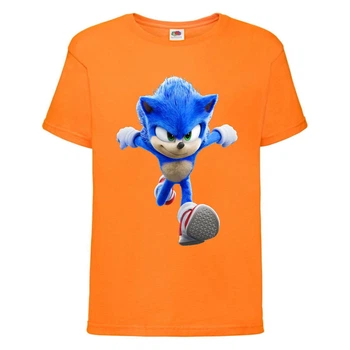 Футболка детская Соник кроха бежит (SONIC) оранжевая (snc or-7) 104 см