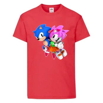 Футболка дитяча Соник і Емі (SONIC) червона (snc rd-05) 116 см