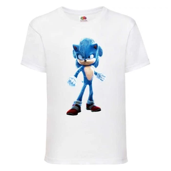 Футболка дитяча Соник іскрить (SONIC) біла (snc wh-05) 164 см
