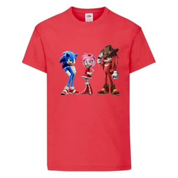 Футболка дитяча Соник 3 героя (SONIC) червона (snc rd-7) 152 см