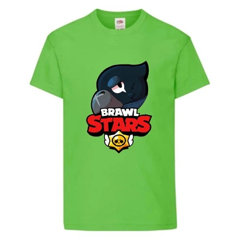 Футболка детская Бравл Старс Ворон 3 (Brawl Stars Voron 3) светлозеленый (BS ligr-04) 104 см
