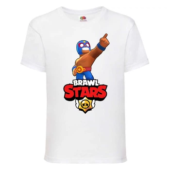 Футболка дитяча Бравл Старс Ель Прімо (Brawl Stars El Primo) біла (BS ElPr wh-2) 116 см