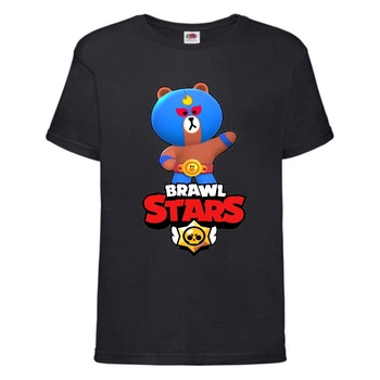Футболка дитяча Бравл Старс Ель Браун (Brawl Stars El Brown) чорна (BS ElBro blc-1) 128 см