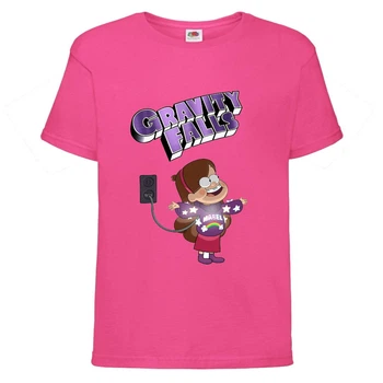 Футболка дитяча Гравити Фолз Гірлянда (Gravity Falls) рожева (GF pin-4) 128 см