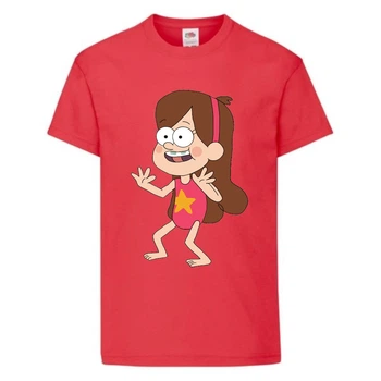 Футболка детская Гравити Фолз Мэйбл в купальнике (Gravity Falls Maybl) красная (GF rd-09) 152 см