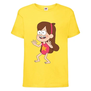 Футболка детская Гравити Фолз Мэйбл в купальнике (Gravity Falls Maybl) желтая (GF yl-09) 104 см