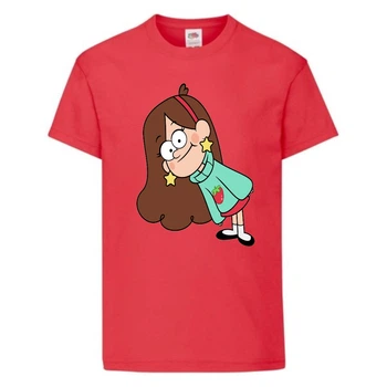 Футболка дитяча Гравити Фолз Мейбл (Gravity Falls Maybl) червона (GF rd-003) 104 см