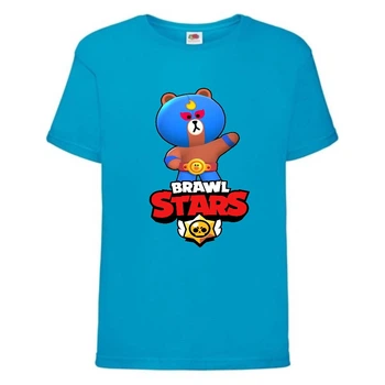 Футболка дитяча Бравл Старс Ель Браун (Brawl Stars El Brown) блакитна (BS ElBro blu-1) 128 см