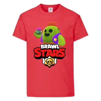 Футболка дитяча Бравл Старс Спайк (Brawl Stars Spike) червона (BS read-11) 116 см