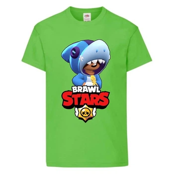 Футболка дитяча Бравл Старс Ліон Акула (Brawl Stars Shark) светлозеленого (BS ligr-8) 104 см