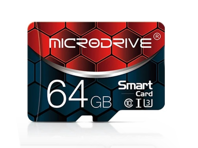64Gb Microdrive Карта памяти Microdrive с SD адаптером class 10 Черный (1011-551-03)