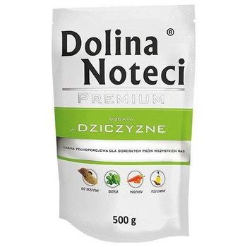 Упаковка вологого корму для собак з олениною в павучах Dolina Noteci Premium 10 шт*500 г