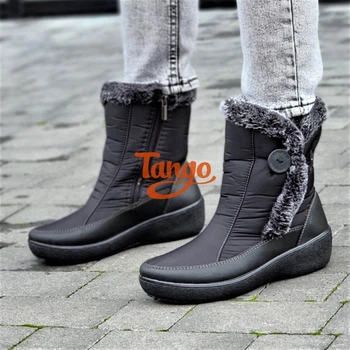 Дутики женские 40р короткие черные зимние Код 3057