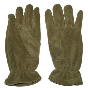 Теплые зимние флисовые военные перчатки для армии и военных зсу Хаки