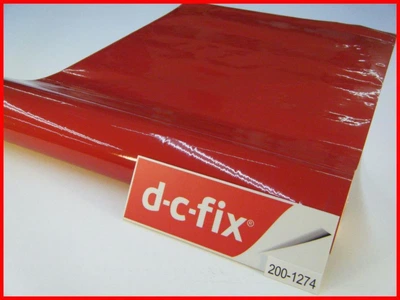 Самоклейка декоративна D-C-Fix Однотонна красный глянець 0,45 х 15м (200-1274)
