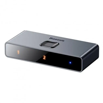 Переключатель HDMI разветвитель Baseus Matrix HDMI Splitter 2-in-1/ 1-in-2 Grey (CAHUB-BC0G)