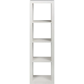Книжный шкаф Микс 1x4 Inteo 1500x438x290 мм Вудлайн кремовый 3D Рельефная основа Толщина корпуса 50мм
