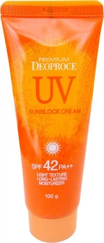 Солнцезащитный крем для лица и тела Deoproce UV Sunblock Cream SPF 42 PA++ 100 г (dscps100) (8809240764268)