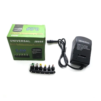 Универсальный БП Voltronic 30W, корпус - пластмасса, ручная регулировка, 6 Г-образных разъемов, BOX